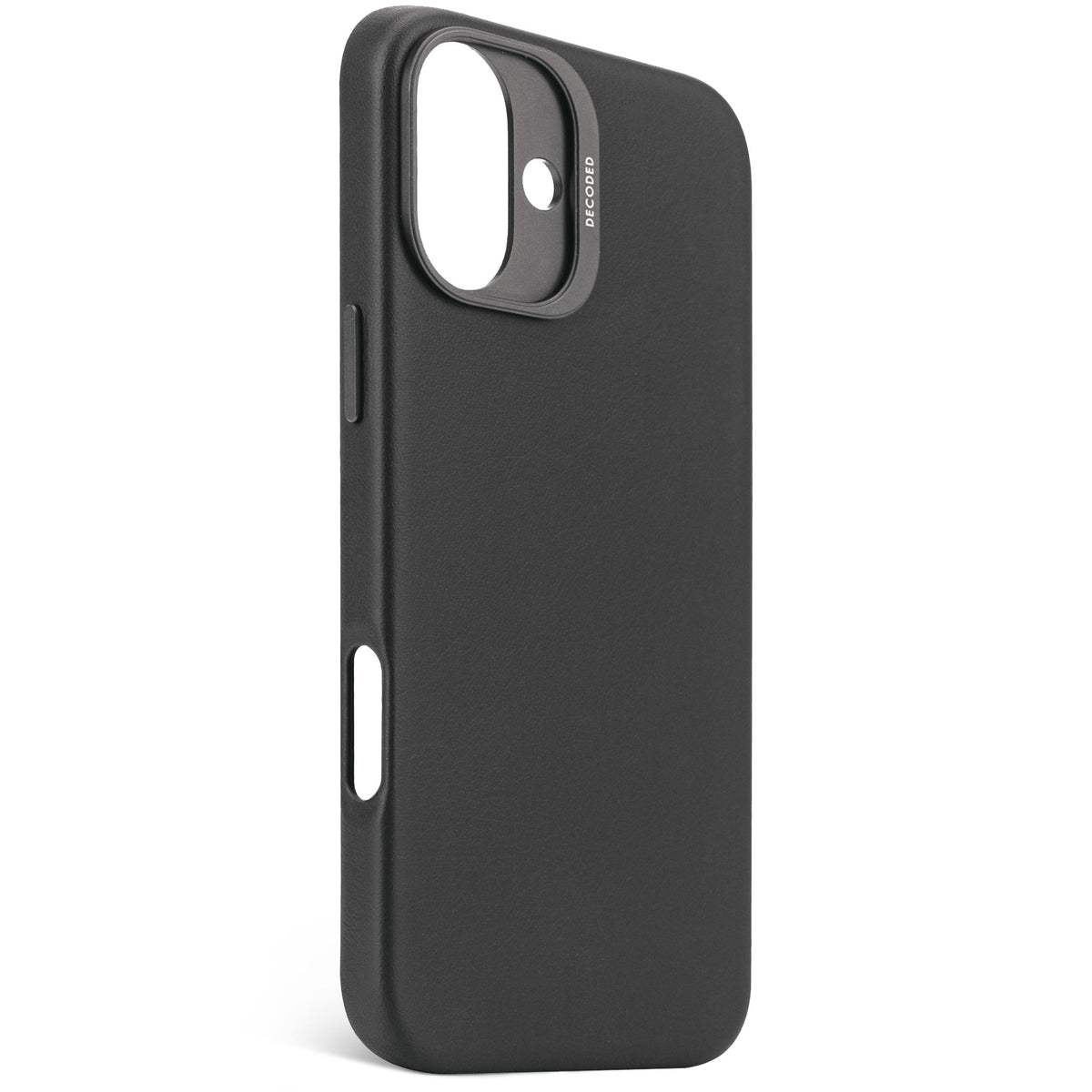 Decoded Leather Backcover - skórzana obudowa ochronna do iPhone 16 Plus kompatybilna z MagSafe czarna