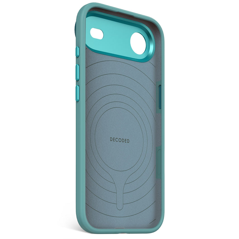 Decoded AntiMicrobial Silicone Backcover - silikonowa obudowa ochronna do iPhone Air kompatybilna z MagSafe retro blue