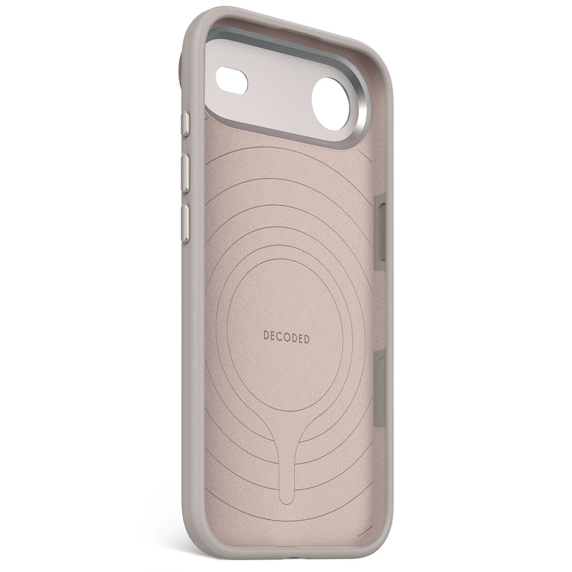 Decoded AntiMicrobial Silicone Backcover - silikonowa obudowa ochronna do iPhone Air kompatybilna z MagSafe soft taupe
