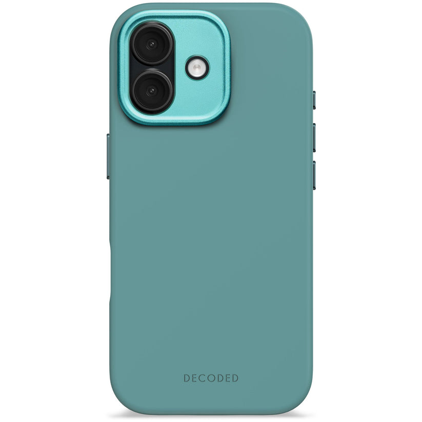 Decoded AntiMicrobial Silicone Backcover - silikonowa obudowa ochronna do iPhone 17 kompatybilna z MagSafe retro blue