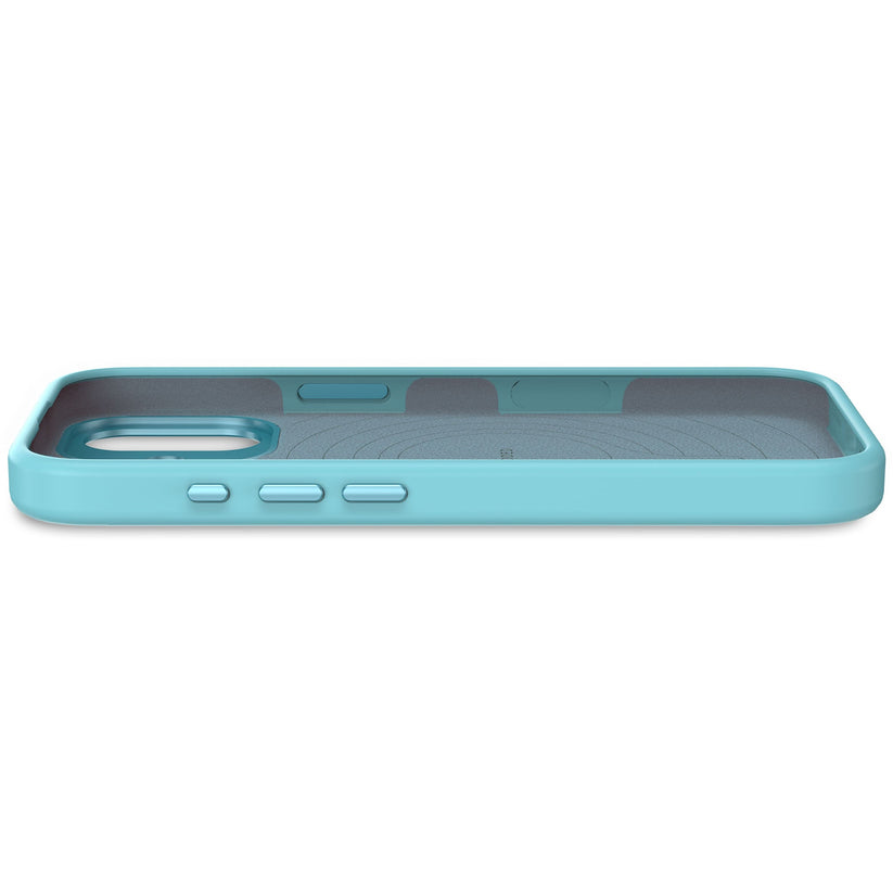 Decoded AntiMicrobial Silicone Backcover - silikonowa obudowa ochronna do iPhone 17 kompatybilna z MagSafe retro blue