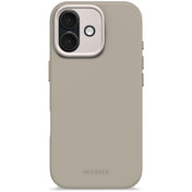 Decoded AntiMicrobial Silicone Backcover - silikonowa obudowa ochronna do iPhone 17 kompatybilna z MagSafe soft taupe