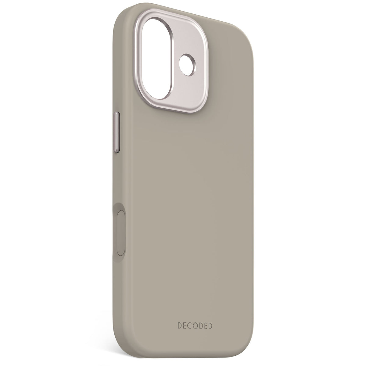 Decoded AntiMicrobial Silicone Backcover - silikonowa obudowa ochronna do iPhone 17 kompatybilna z MagSafe soft taupe