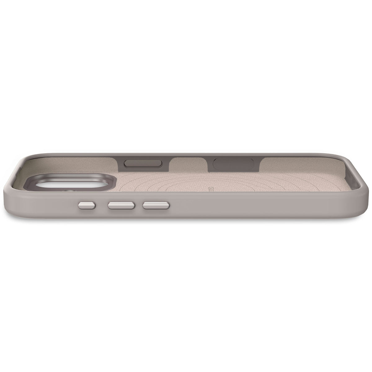 Decoded AntiMicrobial Silicone Backcover - silikonowa obudowa ochronna do iPhone 17 kompatybilna z MagSafe soft taupe