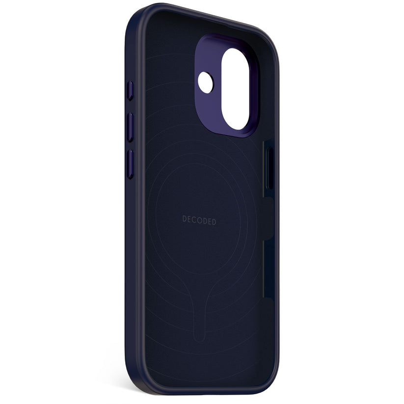Decoded AntiMicrobial Silicone Backcover - silikonowa obudowa ochronna do iPhone 17 kompatybilna z MagSafe true navy