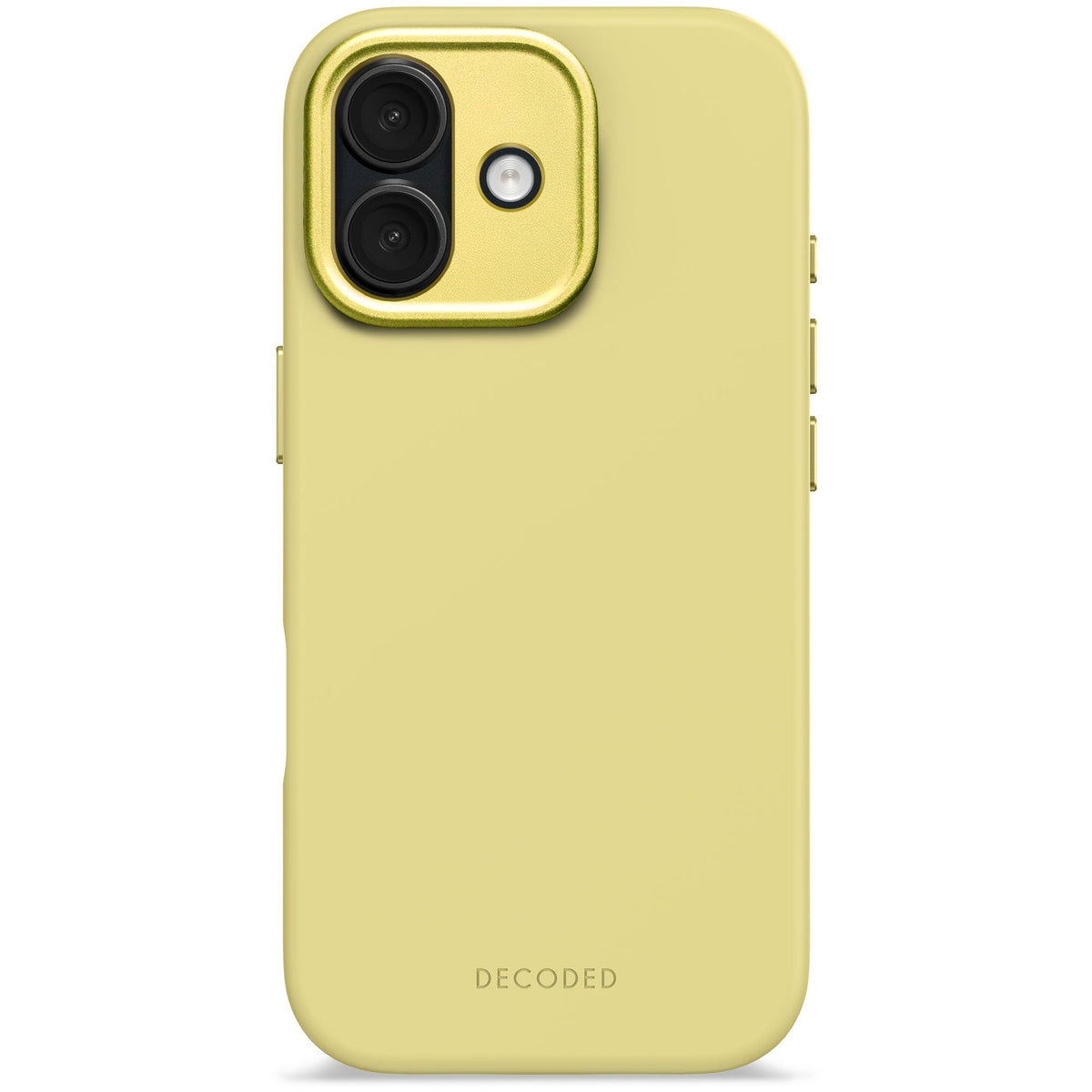 Decoded AntiMicrobial Silicone Backcover - silikonowa obudowa ochronna do iPhone 17 kompatybilna z MagSafe yuma yellow