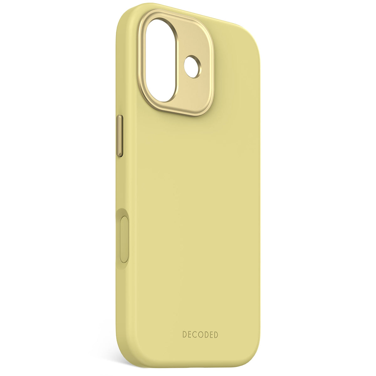 Decoded AntiMicrobial Silicone Backcover - silikonowa obudowa ochronna do iPhone 17 kompatybilna z MagSafe yuma yellow