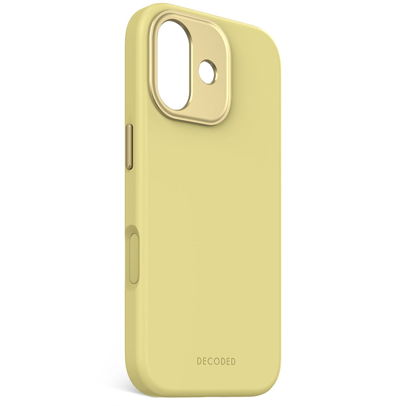 Decoded AntiMicrobial Silicone Backcover - silikonowa obudowa ochronna do iPhone 17 kompatybilna z MagSafe yuma yellow