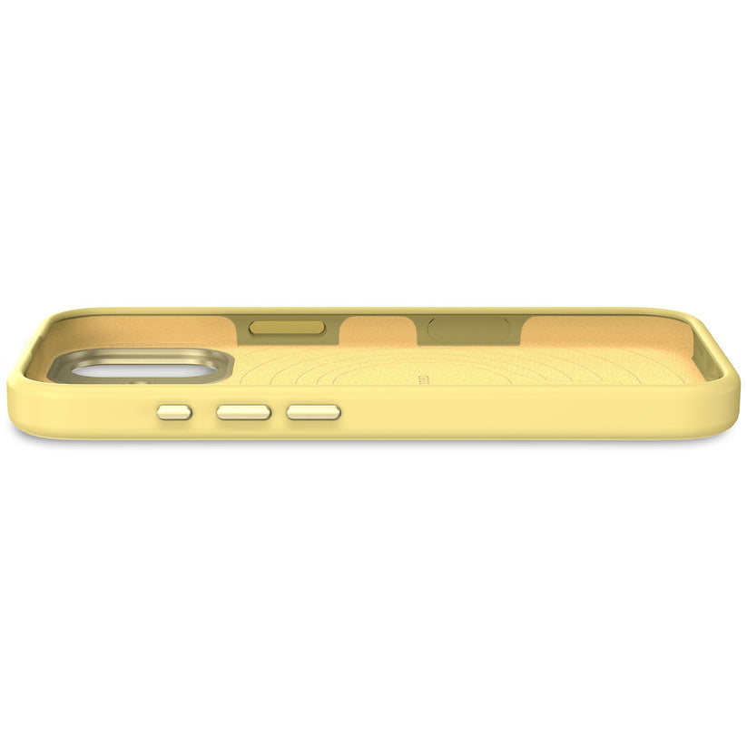 Decoded AntiMicrobial Silicone Backcover - silikonowa obudowa ochronna do iPhone 17 kompatybilna z MagSafe yuma yellow
