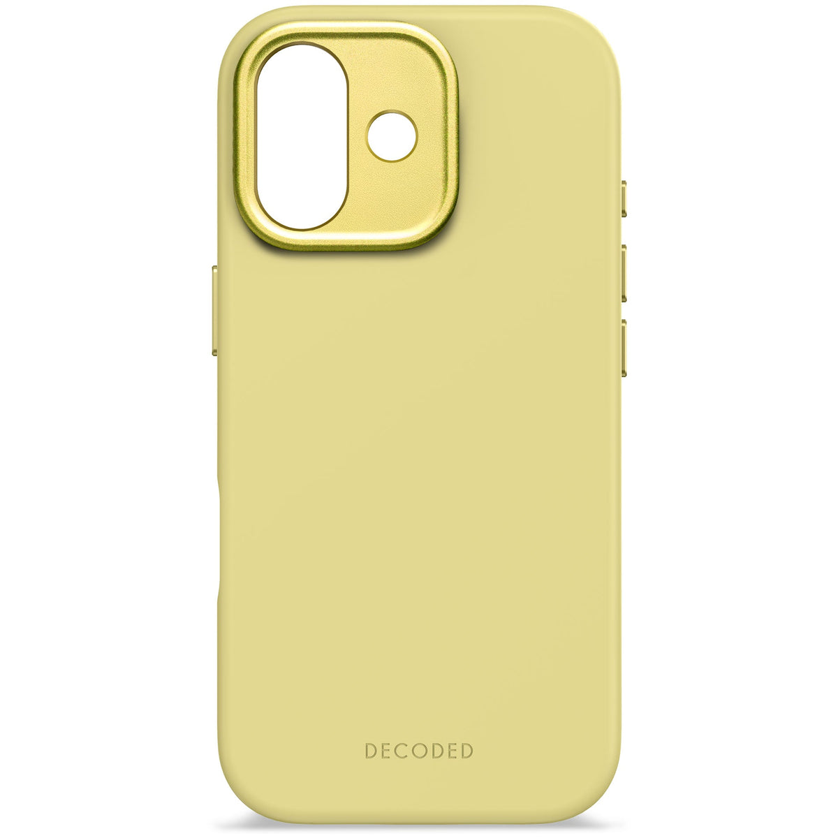 Decoded AntiMicrobial Silicone Backcover - silikonowa obudowa ochronna do iPhone 17 kompatybilna z MagSafe yuma yellow