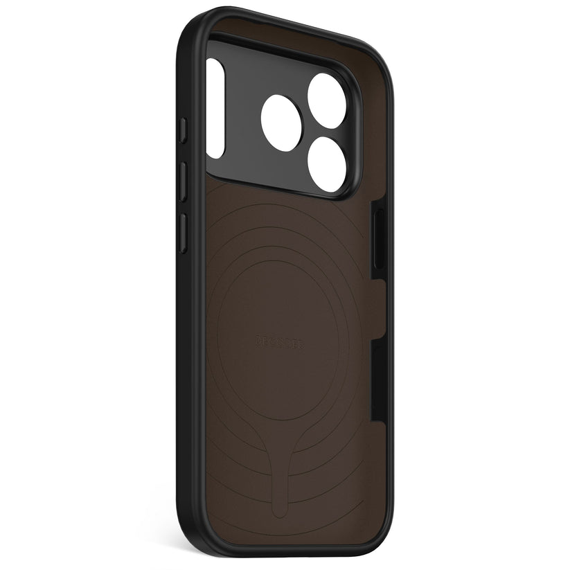 Decoded AntiMicrobial Silicone Backcover - silikonowa obudowa ochronna do iPhone 17 Pro kompatybilna z MagSafe phantom black