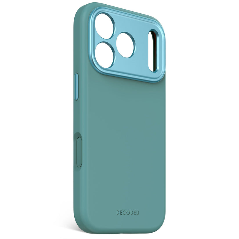 Decoded AntiMicrobial Silicone Backcover - silikonowa obudowa ochronna do iPhone 17 Pro kompatybilna z MagSafe retro blue