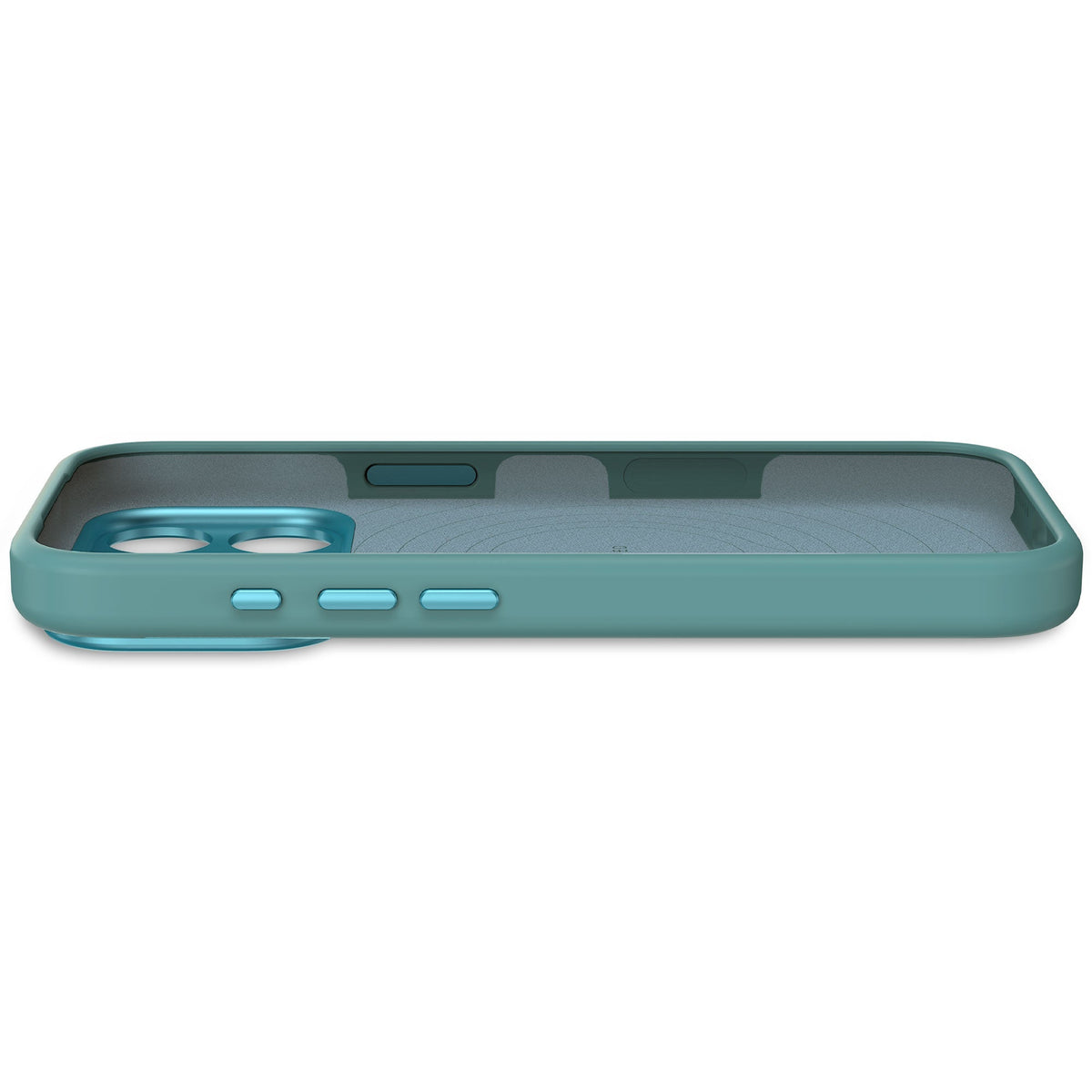 Decoded AntiMicrobial Silicone Backcover - silikonowa obudowa ochronna do iPhone 17 Pro kompatybilna z MagSafe retro blue