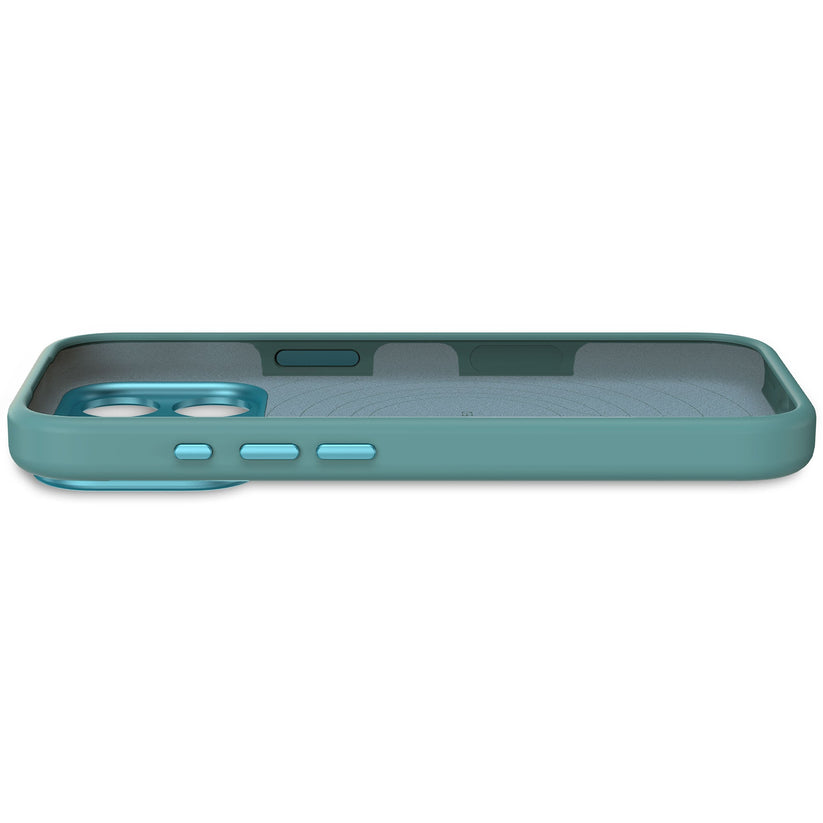 Decoded AntiMicrobial Silicone Backcover - silikonowa obudowa ochronna do iPhone 17 Pro kompatybilna z MagSafe retro blue