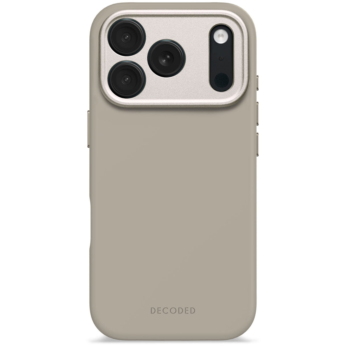 Decoded AntiMicrobial Silicone Backcover - silikonowa obudowa ochronna do iPhone 17 Pro kompatybilna z MagSafe soft taupe