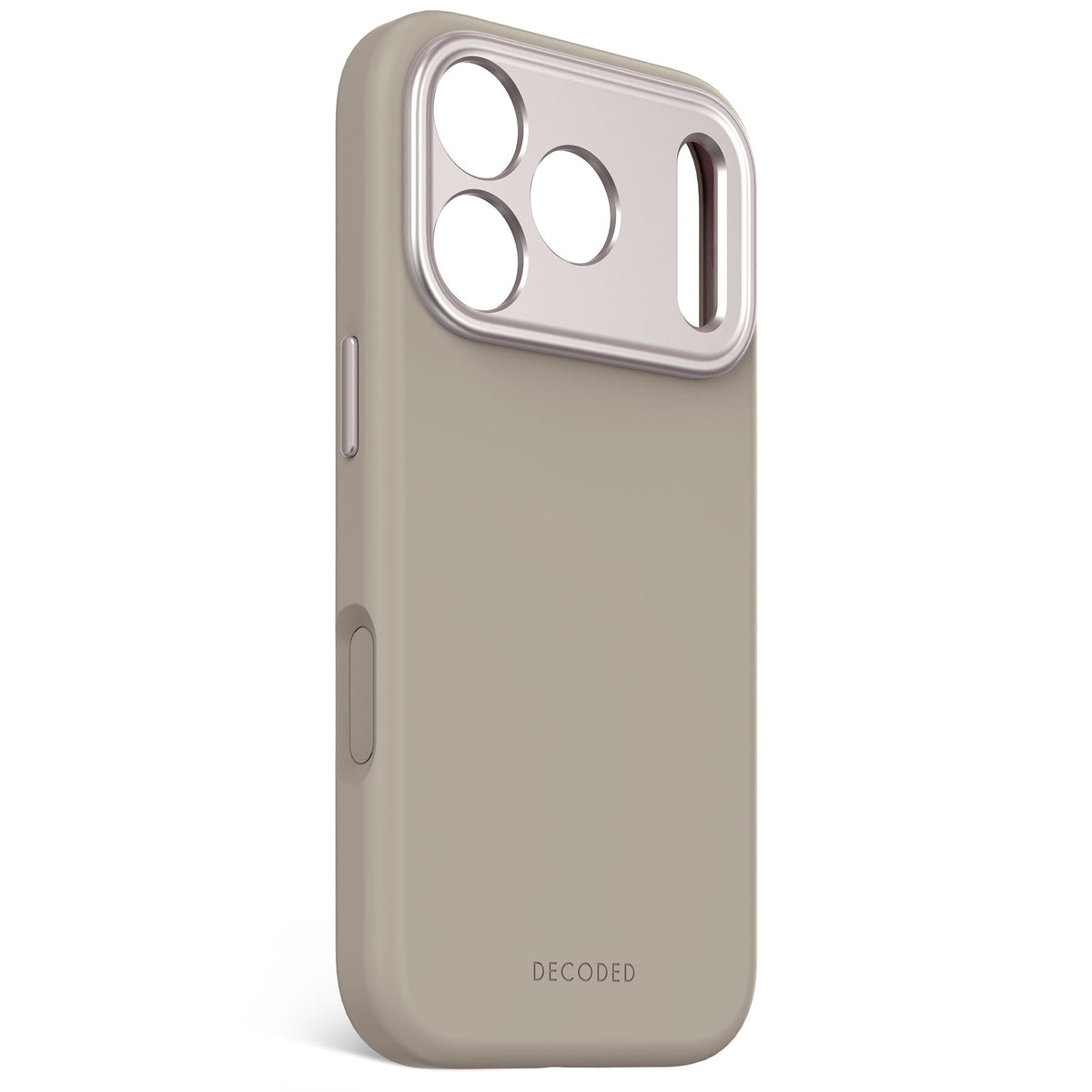 Decoded AntiMicrobial Silicone Backcover - silikonowa obudowa ochronna do iPhone 17 Pro kompatybilna z MagSafe soft taupe