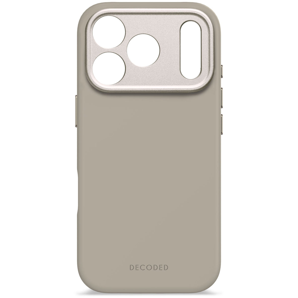 Decoded AntiMicrobial Silicone Backcover - silikonowa obudowa ochronna do iPhone 17 Pro kompatybilna z MagSafe soft taupe