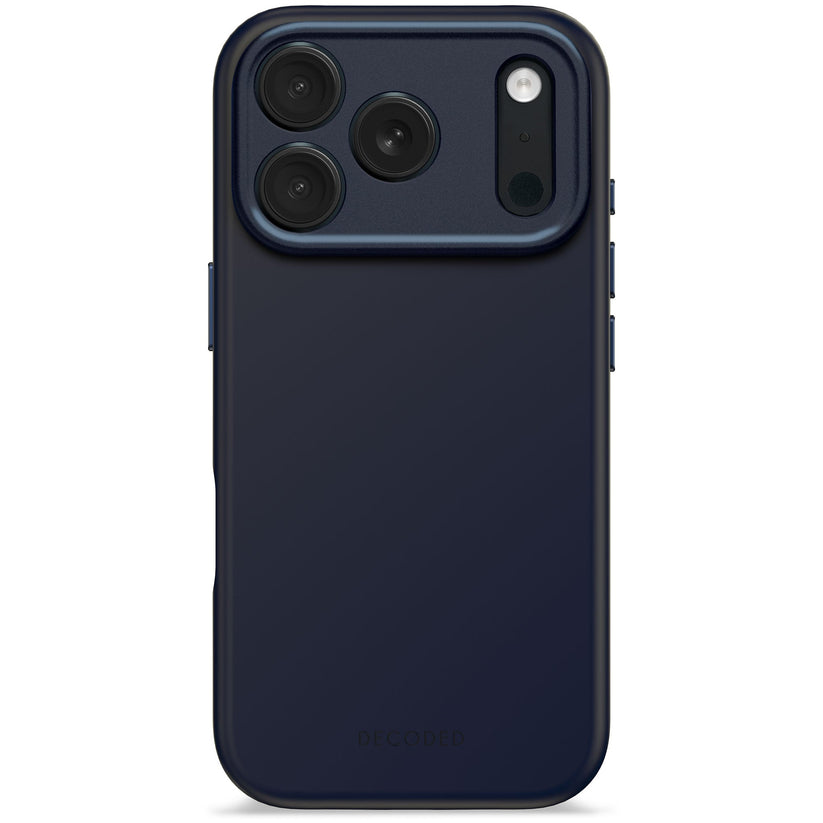 Decoded AntiMicrobial Silicone Backcover - silikonowa obudowa ochronna do iPhone 17 Pro kompatybilna z MagSafe true navy