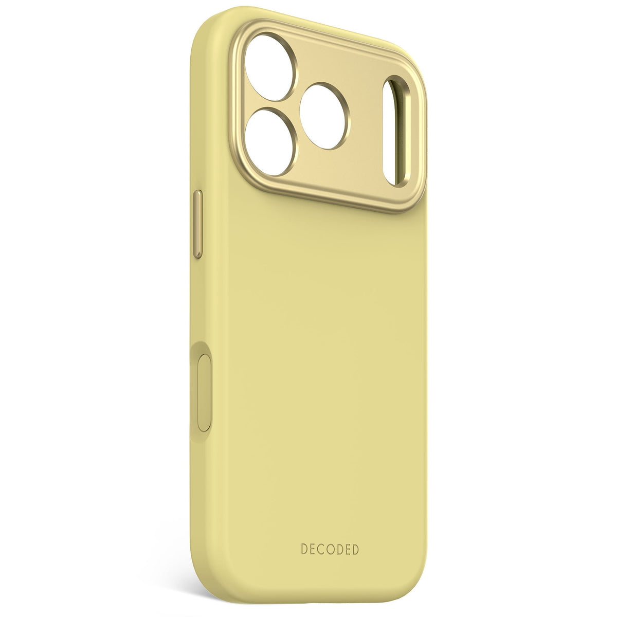Decoded AntiMicrobial Silicone Backcover - silikonowa obudowa ochronna do iPhone 17 Pro kompatybilna z MagSafe yuma yellow
