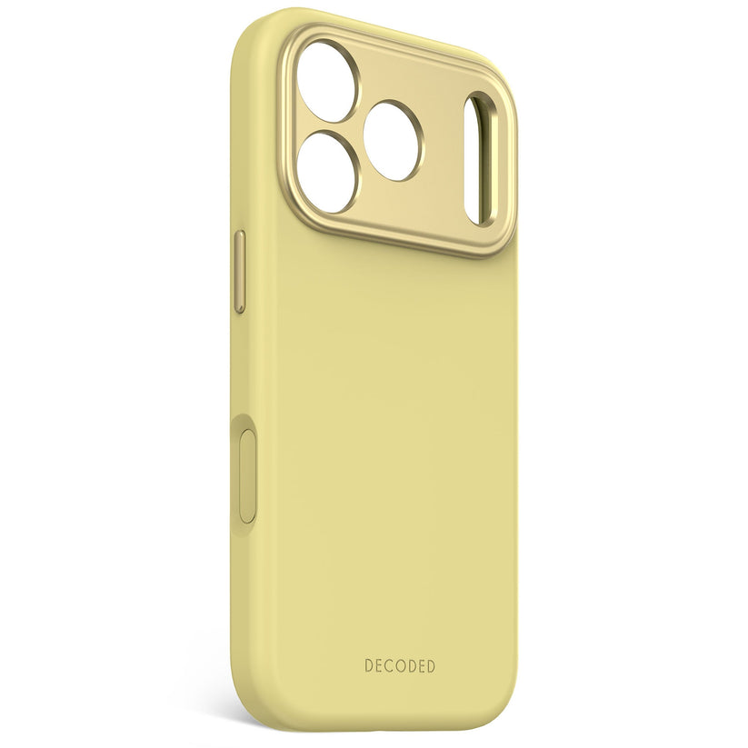 Decoded AntiMicrobial Silicone Backcover - silikonowa obudowa ochronna do iPhone 17 Pro kompatybilna z MagSafe yuma yellow