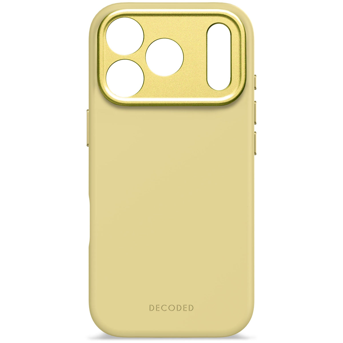 Decoded AntiMicrobial Silicone Backcover - silikonowa obudowa ochronna do iPhone 17 Pro kompatybilna z MagSafe yuma yellow