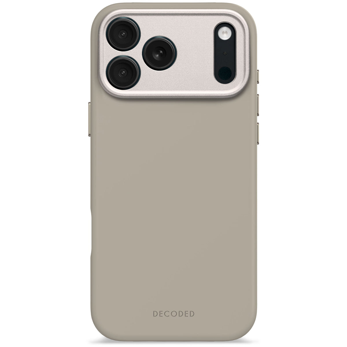 Decoded AntiMicrobial Silicone Backcover - silikonowa obudowa ochronna do iPhone 17 Pro Max kompatybilna z MagSafe soft taupe
