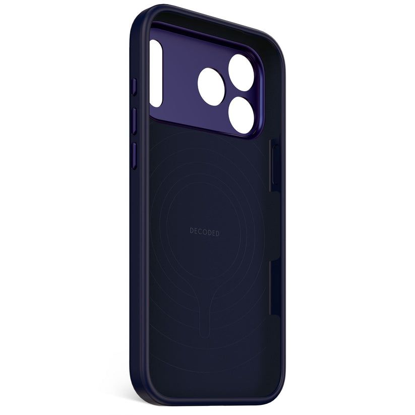 Decoded AntiMicrobial Silicone Backcover - silikonowa obudowa ochronna do iPhone 17 Pro Max kompatybilna z MagSafe true navy