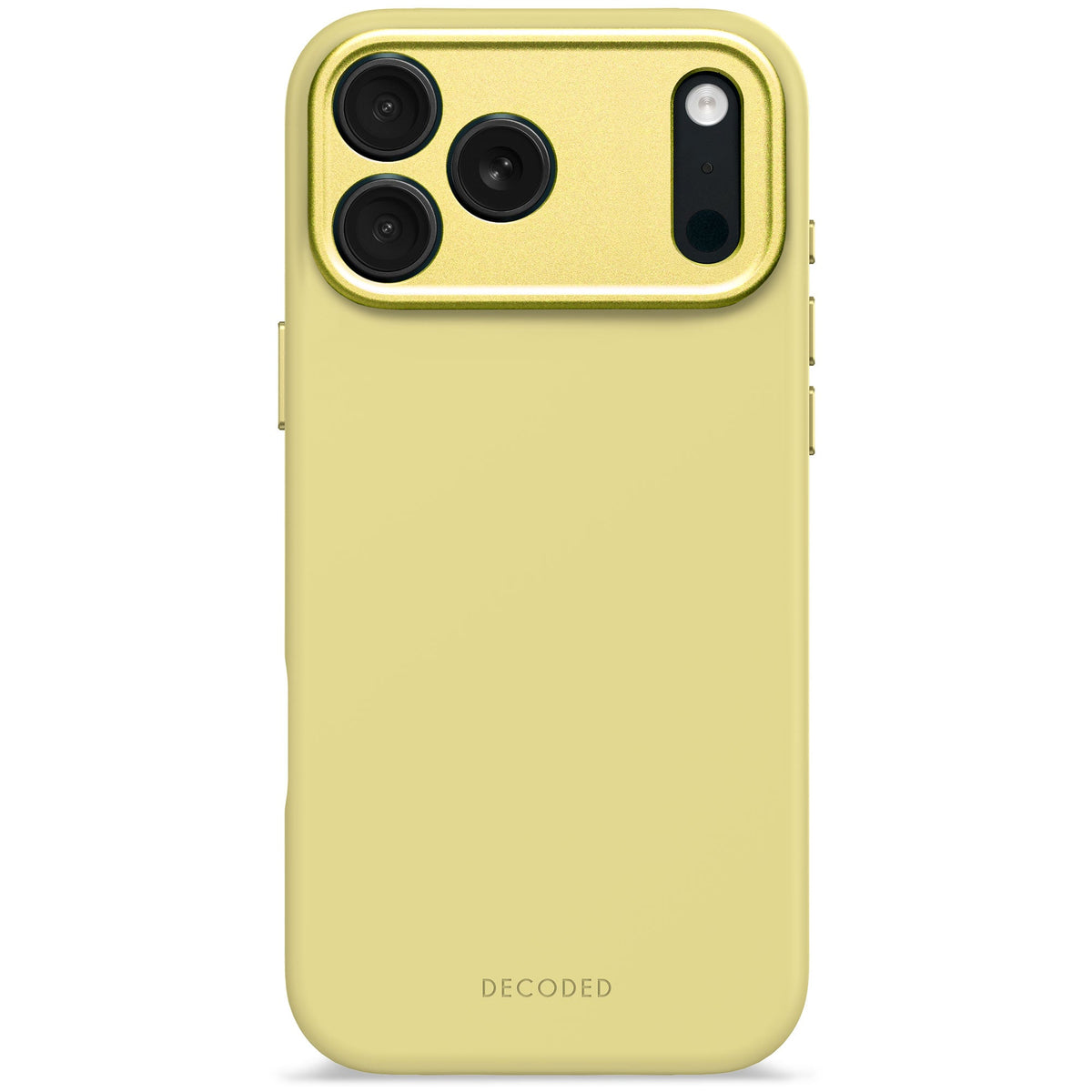 Decoded AntiMicrobial Silicone Backcover - silikonowa obudowa ochronna do iPhone 17 Pro Max kompatybilna z MagSafe yuma yellow