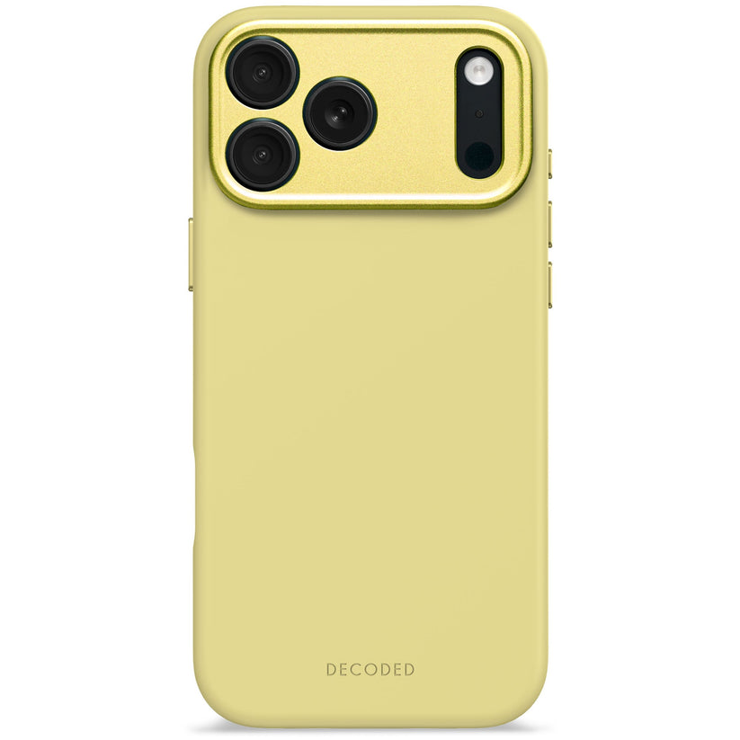 Decoded AntiMicrobial Silicone Backcover - silikonowa obudowa ochronna do iPhone 17 Pro Max kompatybilna z MagSafe yuma yellow