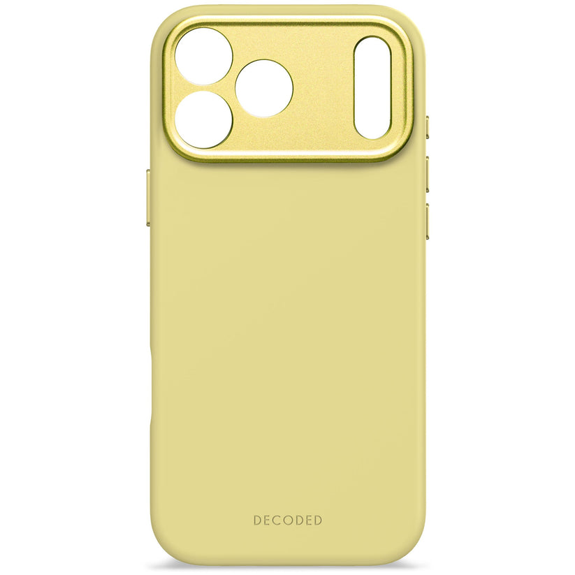 Decoded AntiMicrobial Silicone Backcover - silikonowa obudowa ochronna do iPhone 17 Pro Max kompatybilna z MagSafe yuma yellow