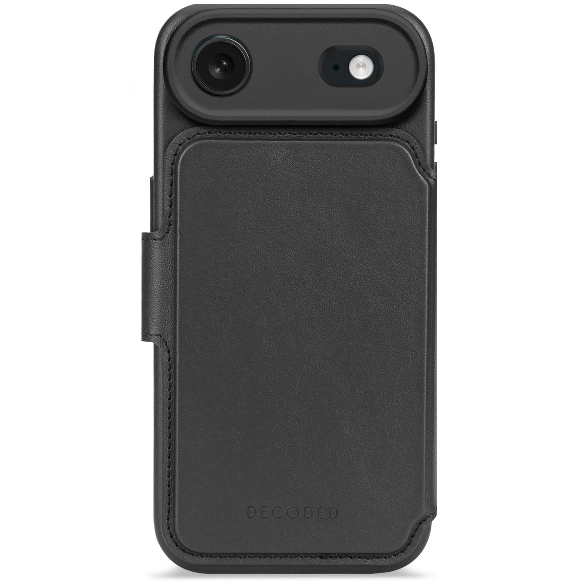 Decoded Leather Detachable Wallet - skórzana obudowa ochronna do iPhone Air kompatybilna z MagSafe black