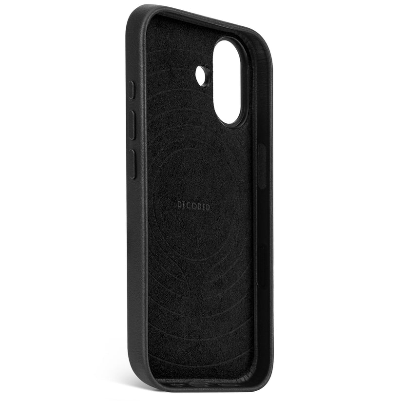 Decoded Leather Backcover - skórzana obudowa ochronna do iPhone 17 kompatybilna z MagSafe black