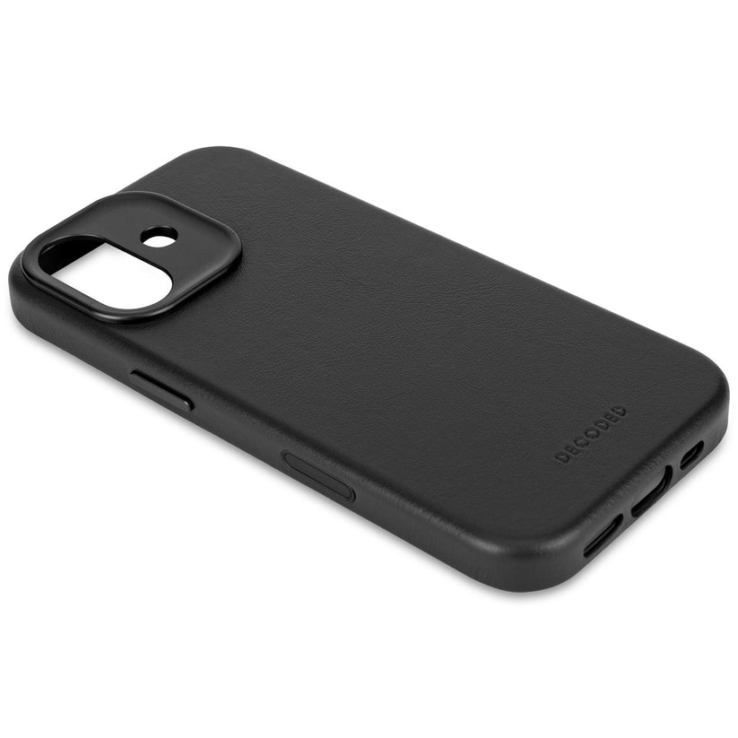 Decoded Leather Backcover - skórzana obudowa ochronna do iPhone 17 kompatybilna z MagSafe black