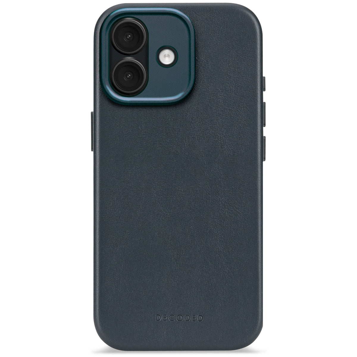 Decoded Leather Backcover - skórzana obudowa ochronna do iPhone 17 kompatybilna z MagSafe navy shadow