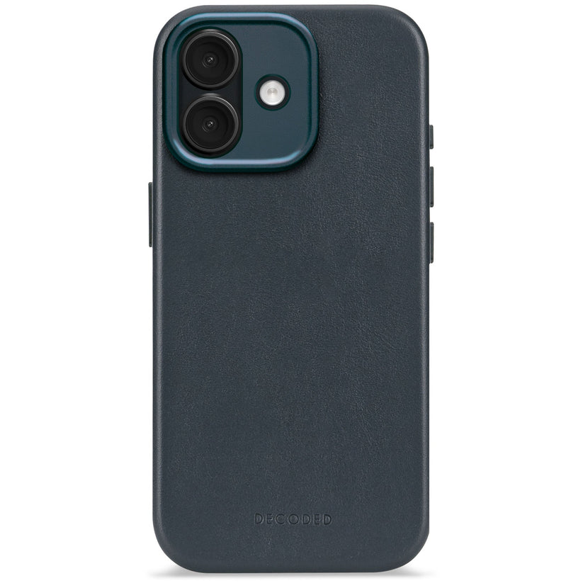 Decoded Leather Backcover - skórzana obudowa ochronna do iPhone 17 kompatybilna z MagSafe navy shadow