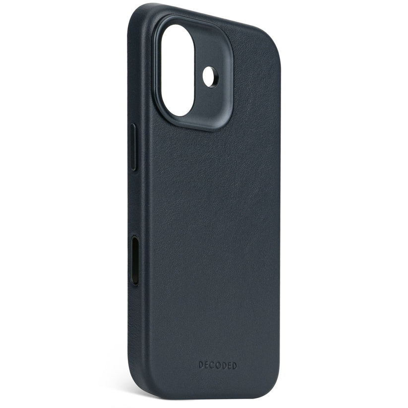 Decoded Leather Backcover - skórzana obudowa ochronna do iPhone 17 kompatybilna z MagSafe navy shadow