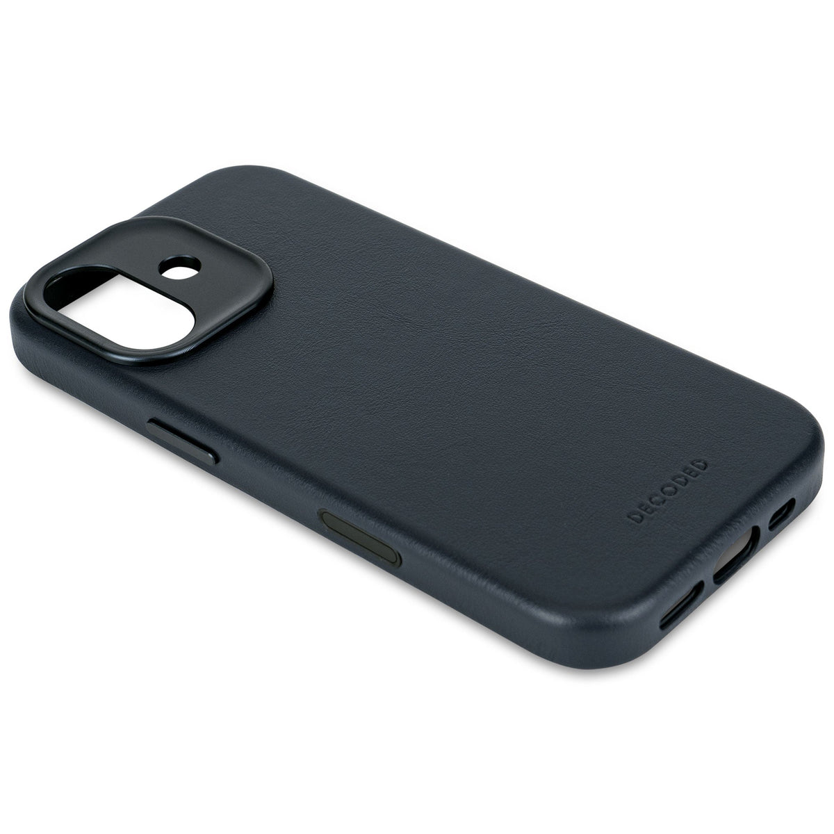 Decoded Leather Backcover - skórzana obudowa ochronna do iPhone 17 kompatybilna z MagSafe navy shadow