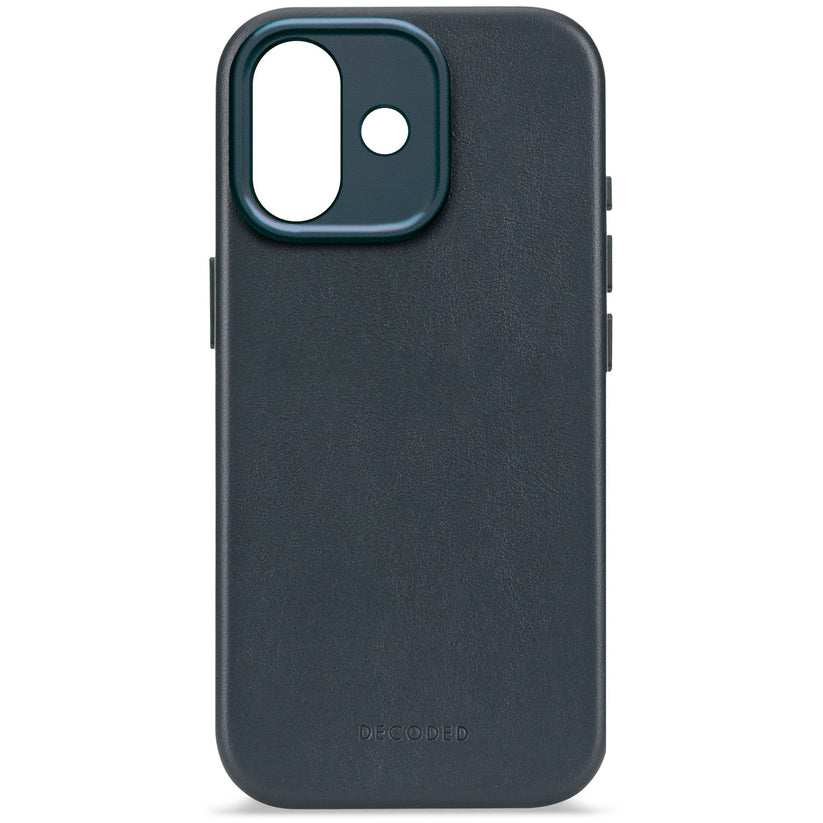 Decoded Leather Backcover - skórzana obudowa ochronna do iPhone 17 kompatybilna z MagSafe navy shadow