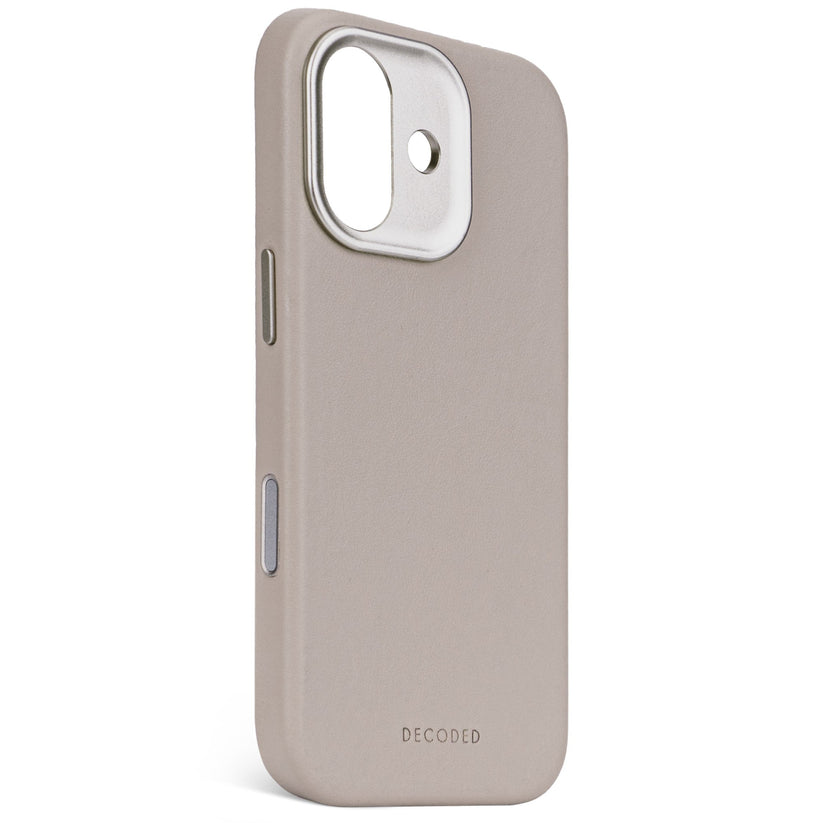 Decoded Leather Backcover - skórzana obudowa ochronna do iPhone 17 kompatybilna z MagSafe solid clay
