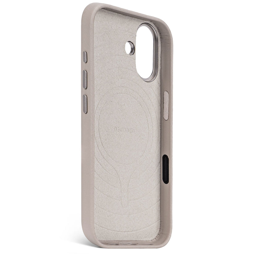 Decoded Leather Backcover - skórzana obudowa ochronna do iPhone 17 kompatybilna z MagSafe solid clay