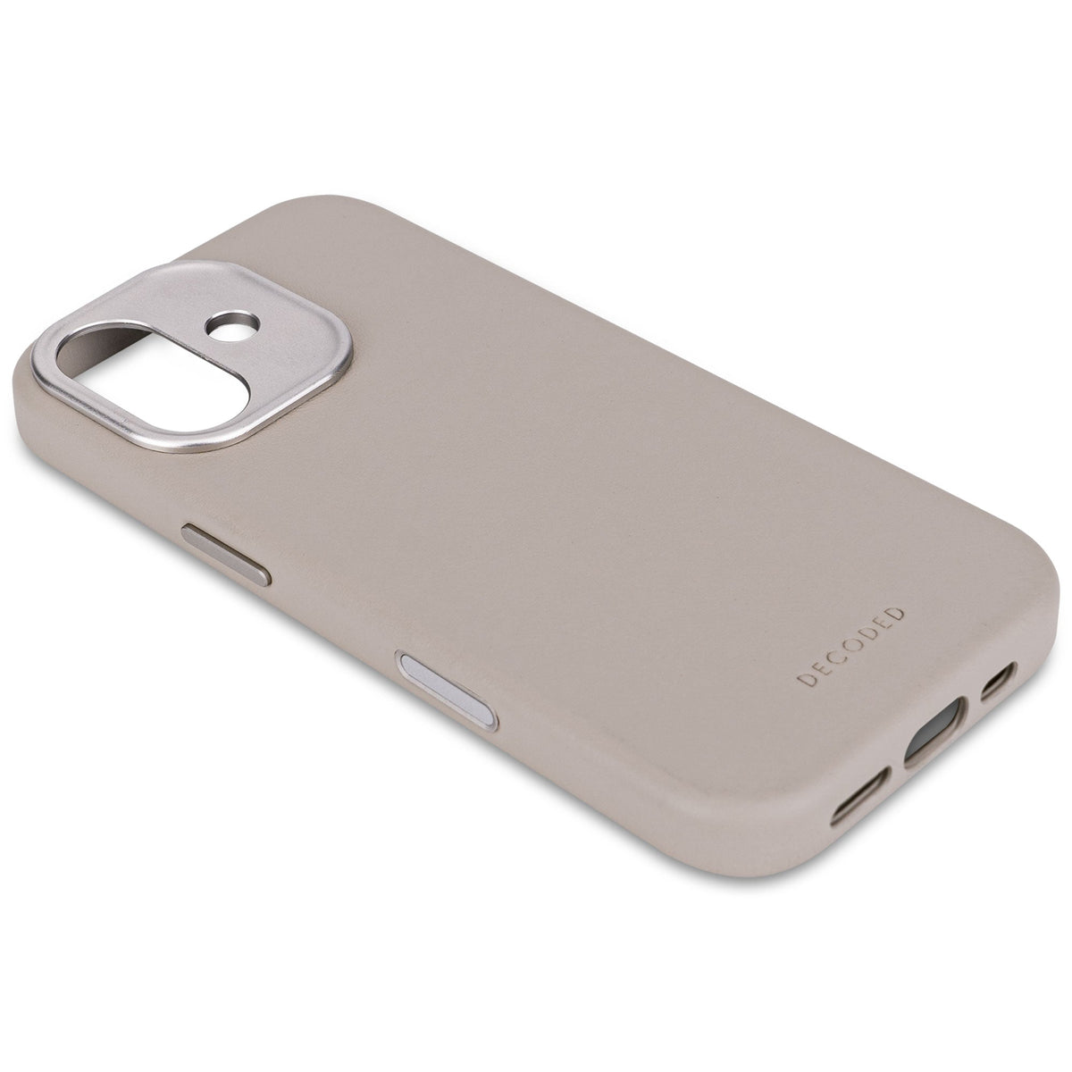 Decoded Leather Backcover - skórzana obudowa ochronna do iPhone 17 kompatybilna z MagSafe solid clay