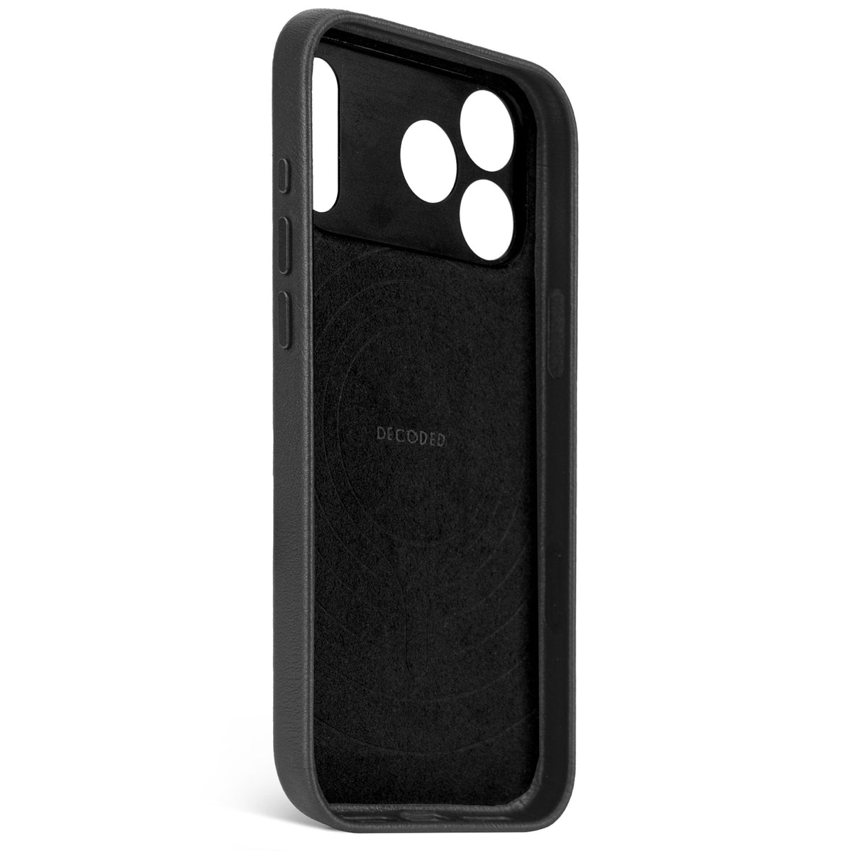 Decoded Leather Backcover - skórzana obudowa ochronna do iPhone 17 Pro kompatybilna z MagSafe black