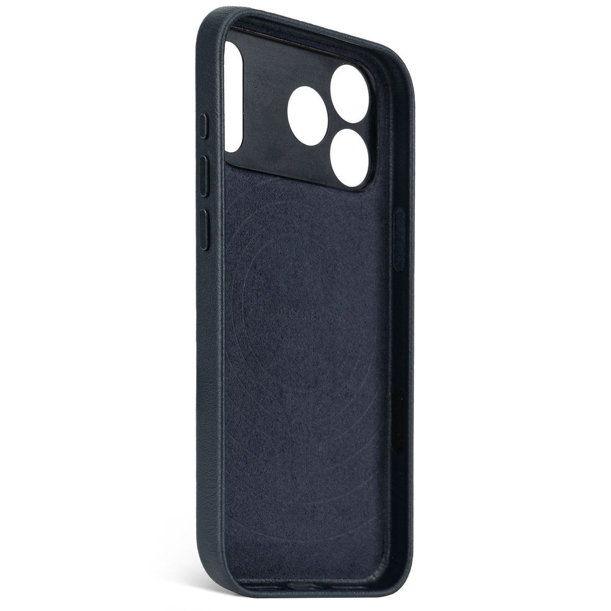 Decoded Leather Backcover - skórzana obudowa ochronna do iPhone 17 Pro kompatybilna z MagSafe navy shadow