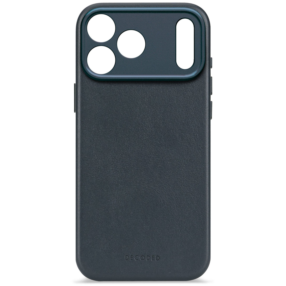 Decoded Leather Backcover - skórzana obudowa ochronna do iPhone 17 Pro kompatybilna z MagSafe navy shadow