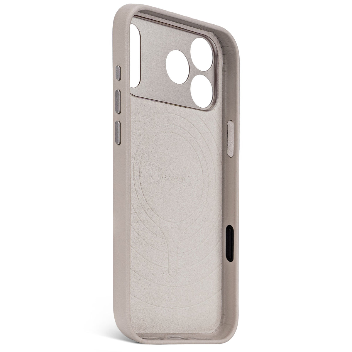 Decoded Leather Backcover - skórzana obudowa ochronna do iPhone 17 Pro kompatybilna z MagSafe solid clay
