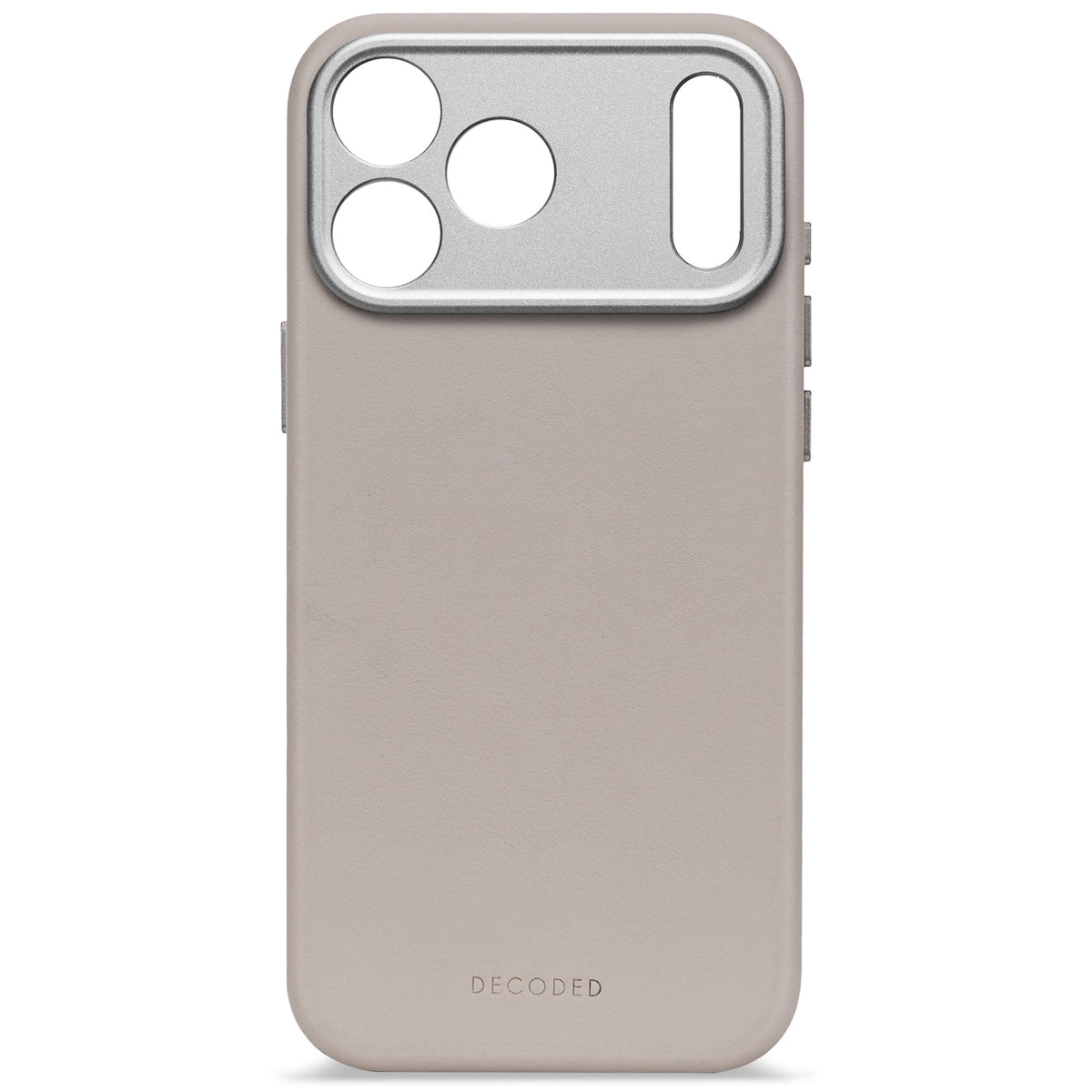 Decoded Leather Backcover - skórzana obudowa ochronna do iPhone 17 Pro kompatybilna z MagSafe solid clay