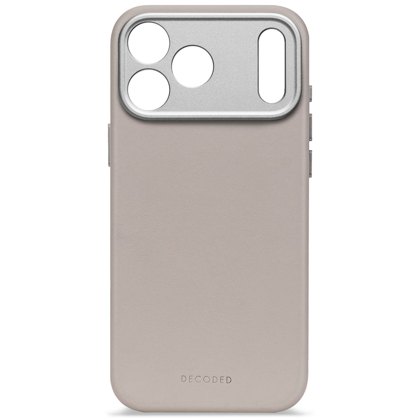 Decoded Leather Backcover - skórzana obudowa ochronna do iPhone 17 Pro kompatybilna z MagSafe solid clay