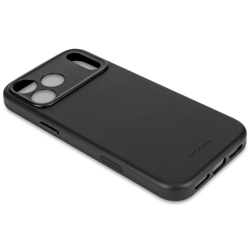 Decoded Leather Backcover - skórzana obudowa ochronna do iPhone 17 Pro Max kompatybilna z MagSafe black