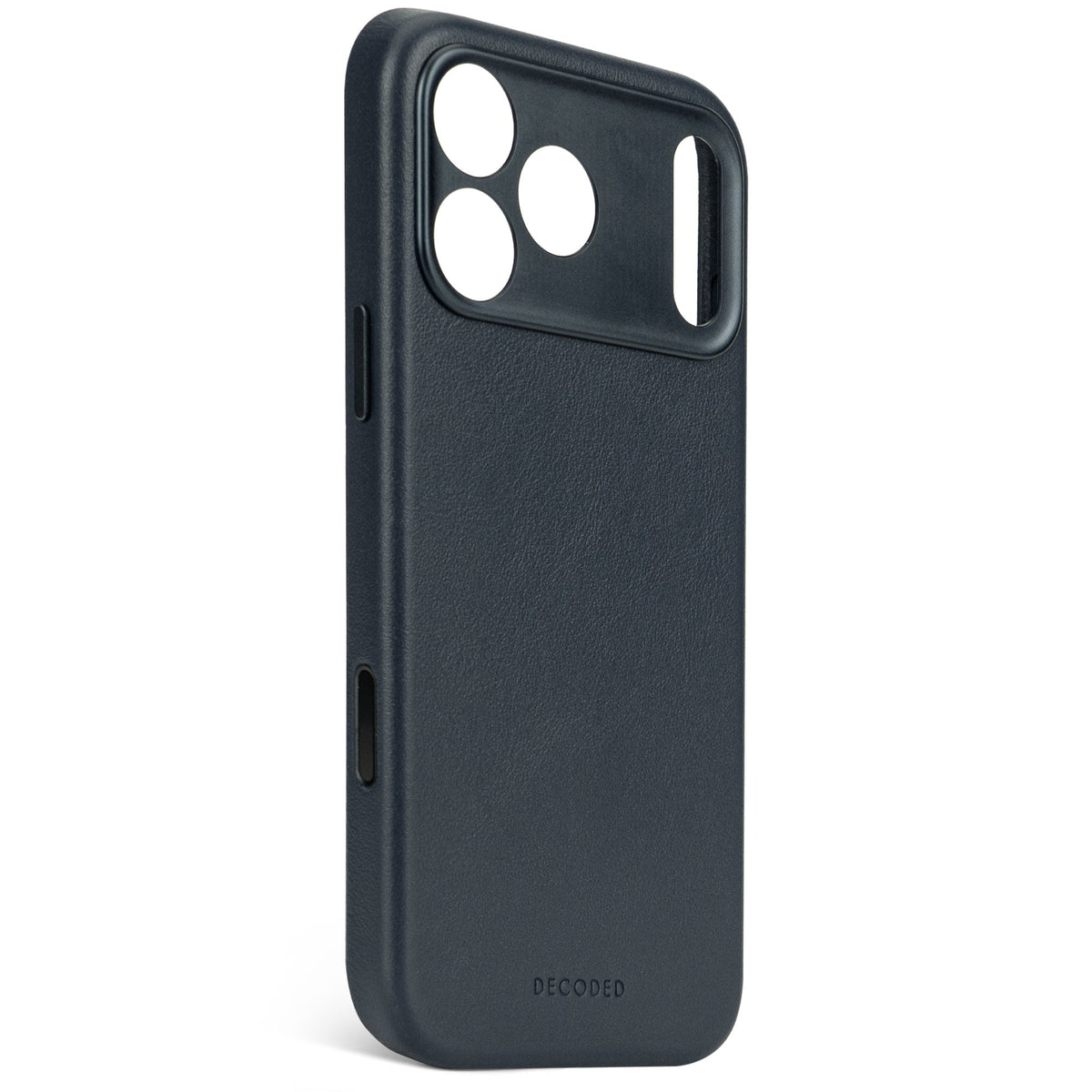 Decoded Leather Backcover - skórzana obudowa ochronna do iPhone 17 Pro Max kompatybilna z MagSafe navy shadow