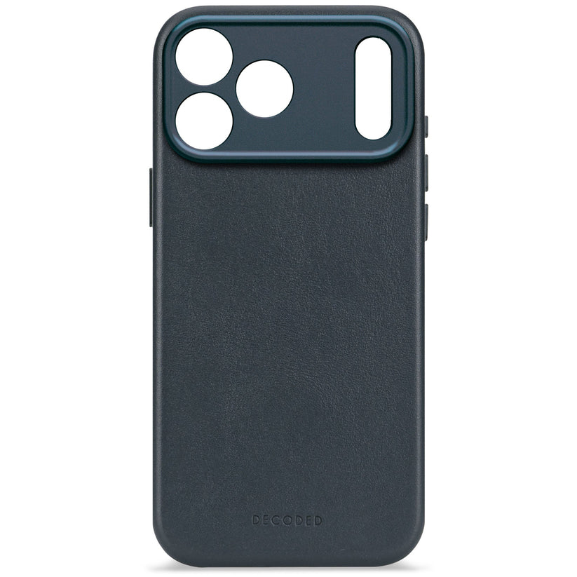 Decoded Leather Backcover - skórzana obudowa ochronna do iPhone 17 Pro Max kompatybilna z MagSafe navy shadow